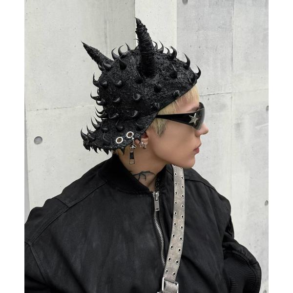 キャップ 帽子 「UNIZ」Demon Venom Cap / 「ユニズ」ツノ付きデニムキャップ メ...