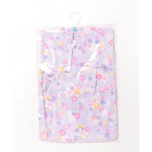 浴衣 桜柄甚平 キッズ 子供 女の子