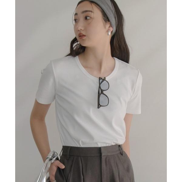 tシャツ 高身長　UネックTシャツ（トールサイズ）Essenave「動画あり」 レディース