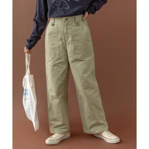 チノパン 雲斎ナチュラルヴィンテージワッシャー チノ後ろゴムパンツ レディース