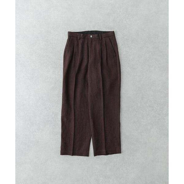 パンツ new basic　リネンタックスラックス メンズ