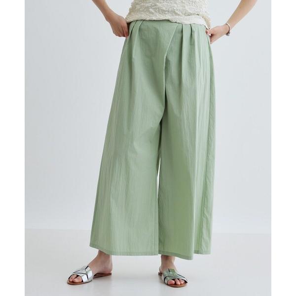パンツ タイプライターラップワイドパンツ レディース