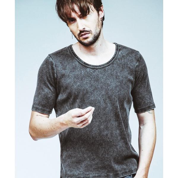 tシャツ 「NO ID.」Fraise U-Neck T-Shirt / フライス Uネック Tシャ...