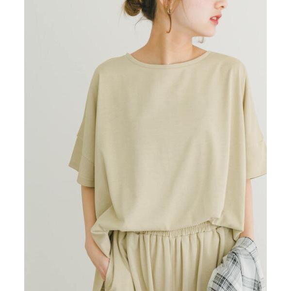 tシャツ 汗ジミ隠しバックタックTシャツ レディース
