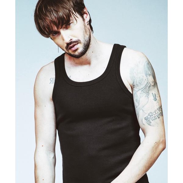 tシャツ 「NO ID.」Fraise Tank Top / フライス タンク トップ メンズ
