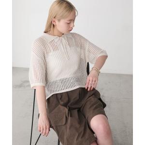 ポロシャツ ポロ 「forksy.」衿付きレース...の商品画像