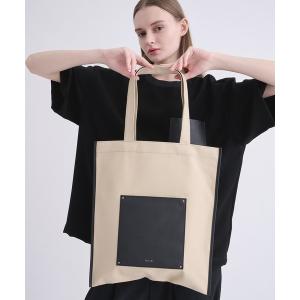 トートバッグ 「CULLNI」別注Leather Pocket Canvas Eco Tote メンズ