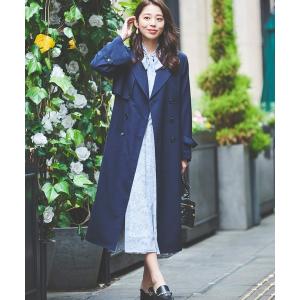 「LAISSE PASSE」 トレンチコート MEDIUM ネイビー レディース