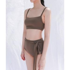 水着 ウエストリボン ハイウエスト キャミソール...の商品画像