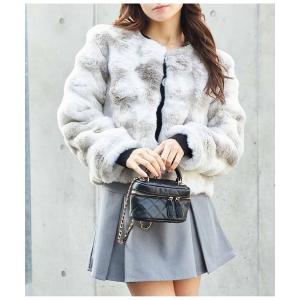 「CHILLE」 ファーコート FREE モカ レディース