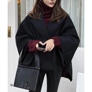 「AMOUR BOX」 ポンチョ LARGE ブラック レディース