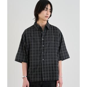 SINSS シャツ 半袖 Loose fit linen touch HS shirt / ルーズフィット