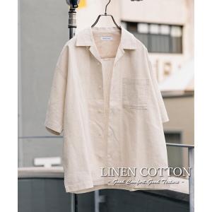 シャツ LINEN COTTON O/C SH SS/リネン コットン オープンカラーシャツ ショートスリーブ「セットアップ対応」 メンズ