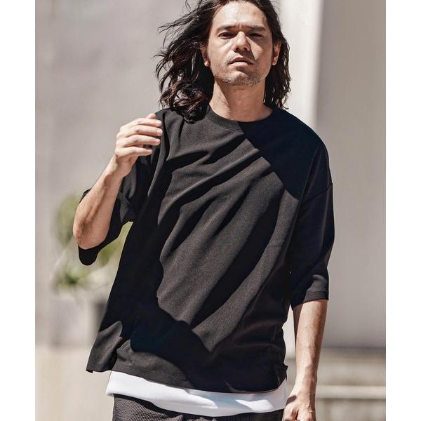tシャツ mt9784-ビッグシルエット梨地Tシャツ メンズ