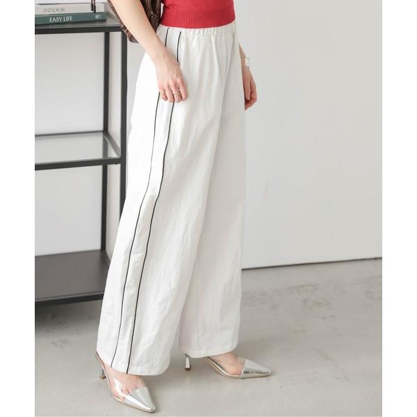 パンツ サイドライン ワイドパンツ レディース