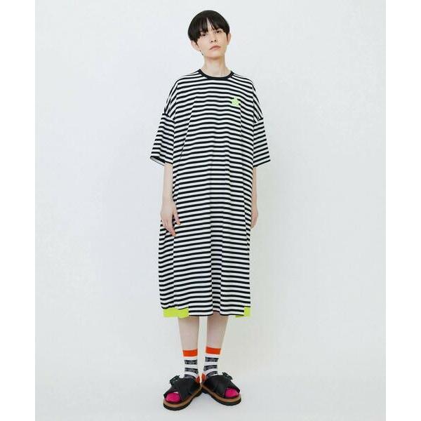 ワンピース ボーダーカットワンピ