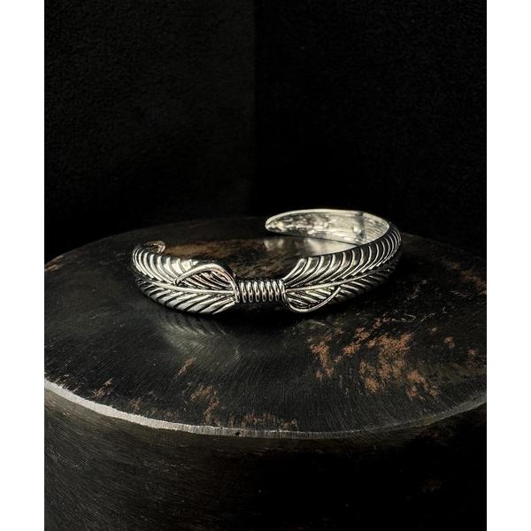 バングル 4E4 Feather motif bangle  フェザーモチーフバングル メンズ