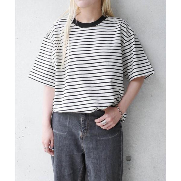 tシャツ 「DF001」「D-FACTORY」5.3オンス プレミアム コンフォート ボーダー Tシ...