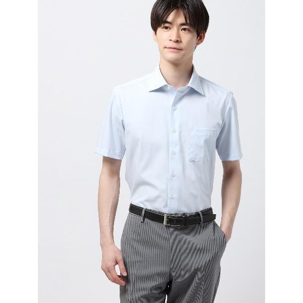 フォーマル シャツ 最高シャツ 半袖ワイシャツ 形態安定 ワイドカラー BASIC ドレスシャツ メ...