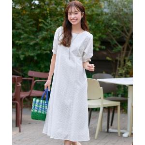 PINKY&DIANNE（ピンキー アンド ダイアン） 7分袖ワンピース 36 レッド