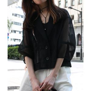 コート アウター 「Herencia」メッシュジャケット レディース