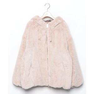 「HERNO」 ファーコート 44 ベージュ レディース