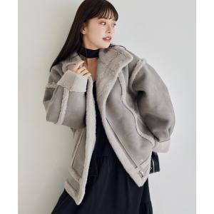 「one after another NICE CLAUP」 ブルゾン FREE チャコールグレー レディース