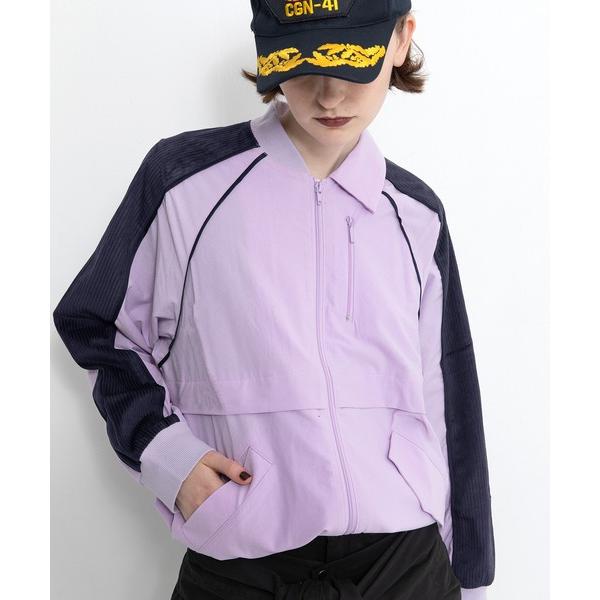 ブルゾン ジャンバー スリーブラインライトブルゾン レディース