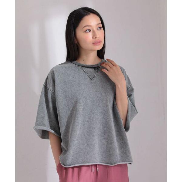 tシャツ ・DOUBLE FLAGS 7分袖スウェット レディース