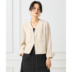 ジャケット テーラードジャケット カラミジャケット レディース