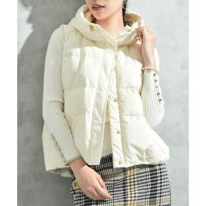 ダウンベスト ベスト エアリーフードピュアダウンベスト レディース