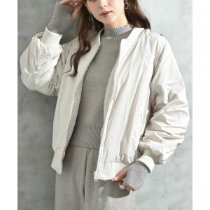 ブルゾン アウター Ｅツイル＊フェイクファーリバーシブルブルゾン レディース