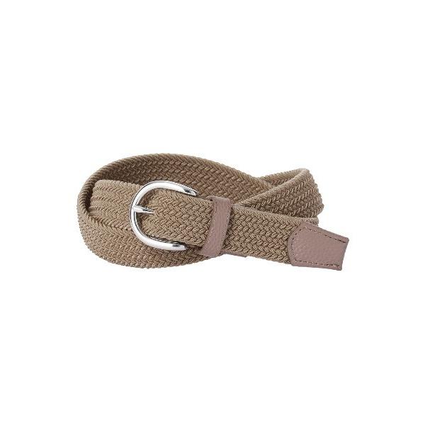 ベルト メッシュベルト ポリエステル×天然ゴム メンズ