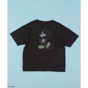 MICKEY プリント半袖Tシャツ レディース
