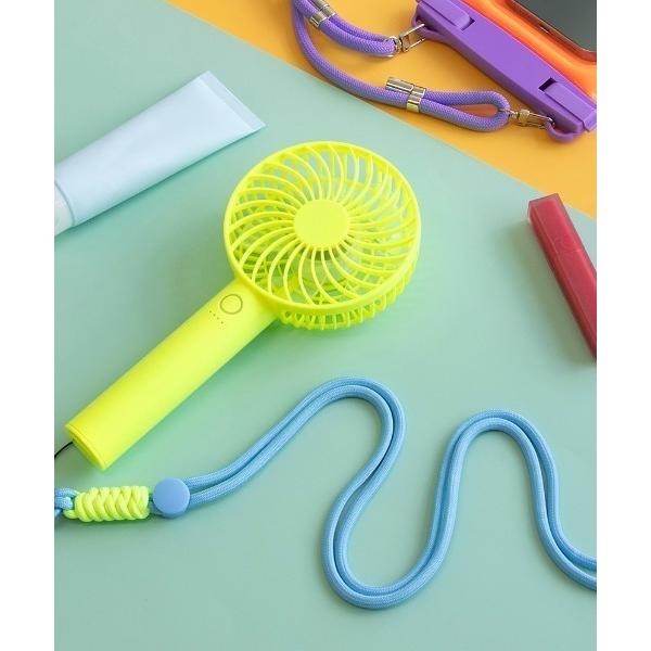 Owltech/オウルテック ハンディーファン ポータブル ミニファン ネオンカラー M-HF04R...