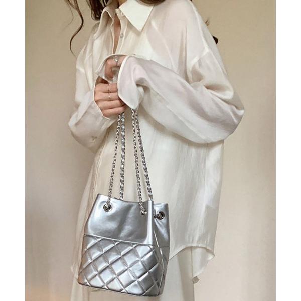 ショルダーバッグ バッグ キルティングチェーンショルダーバッグ レディース
