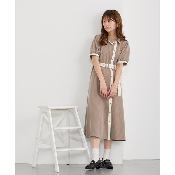 ワンピース アシメカラーワンピース