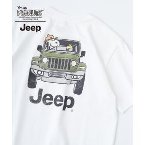 tシャツ PEANUTS×Jeep　半袖Tシャツ メンズ レディース