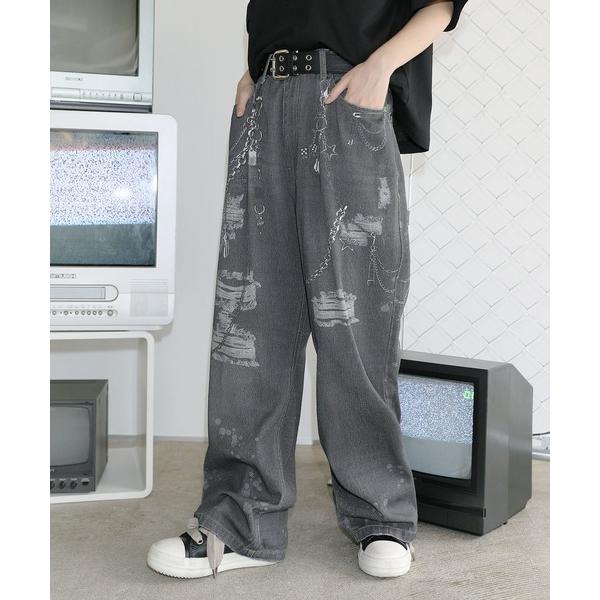 ワイドパンツ パンツ Buyer's Select/ALLデジタルプリント5Pパンツ メンズ レディ...