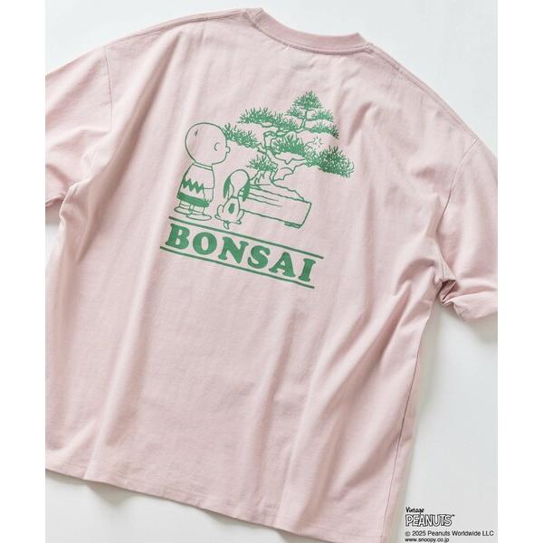tシャツ 限定展開 PEANUTS/ピーナッツ 別注 ビッグシルエット バックプリント クルーネック...