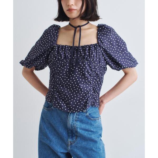 ブラウス シャツ polka dot blouse レディース