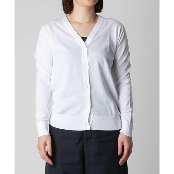 カーディガン JOHN SMEDLEY YASMIN ジョンスメドレー Ｖネック長袖コットンニット ...