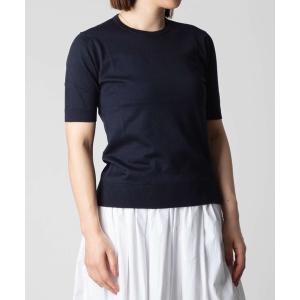 tシャツ JOHN SMEDLEY NELL ジョンスメドレー 半袖コットンニットプルオーバー Tシャツ レディース