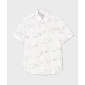PS Paul Smith シャツ マルチカラーボタン デニム半袖シャツ / 152301