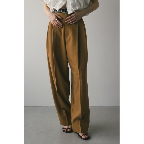 スラックス パンツ 「WEB限定」ベーシックツータックパンツロング レディース