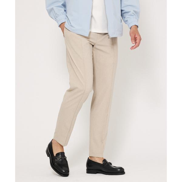 スラックス 「吸水速乾 / 360°ストレッチ」TRABEST ウールライク ピンタック パンツ /...