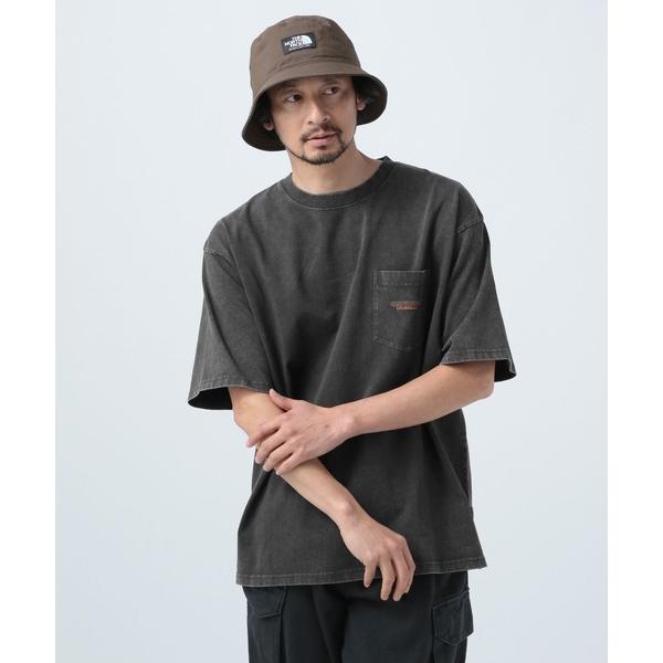 tシャツ 「ナチュラルなフェード感」スノーワンポイント刺繍Tシャツ メンズ