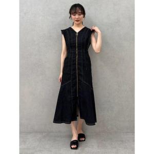 ワンピース 夏 「Leeコラボ」フレアスリーブデニムワンピース