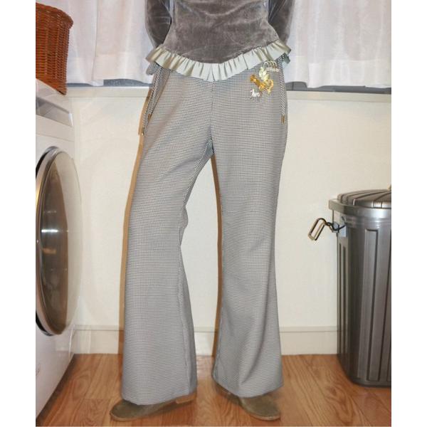 パンツ side ribbon flare PT / サイドリボンフレアパンツ レディース