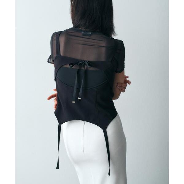 タンクトップ ノースリーブ corset cami レディース